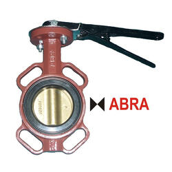 Затвор поворотный межфланцевый ABRA-BUV-VF843D300H Ду300 Ру16 с рукояткой